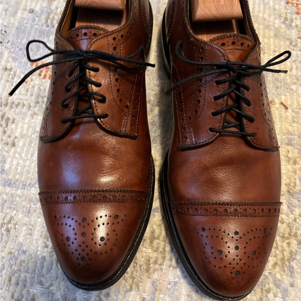 Allen Edmonds Brown Leather Wingtip Oxfords